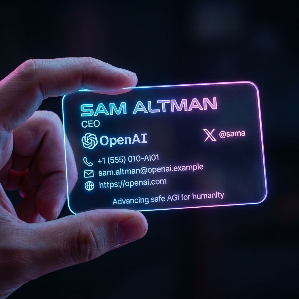 Example business card